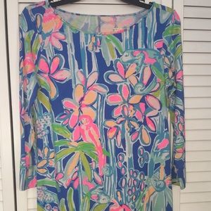 Lilly Pulitzer long sleeve Pima cotton dress S